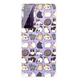 Hoesje voor Samsung Galaxy S21 FE Topkatten