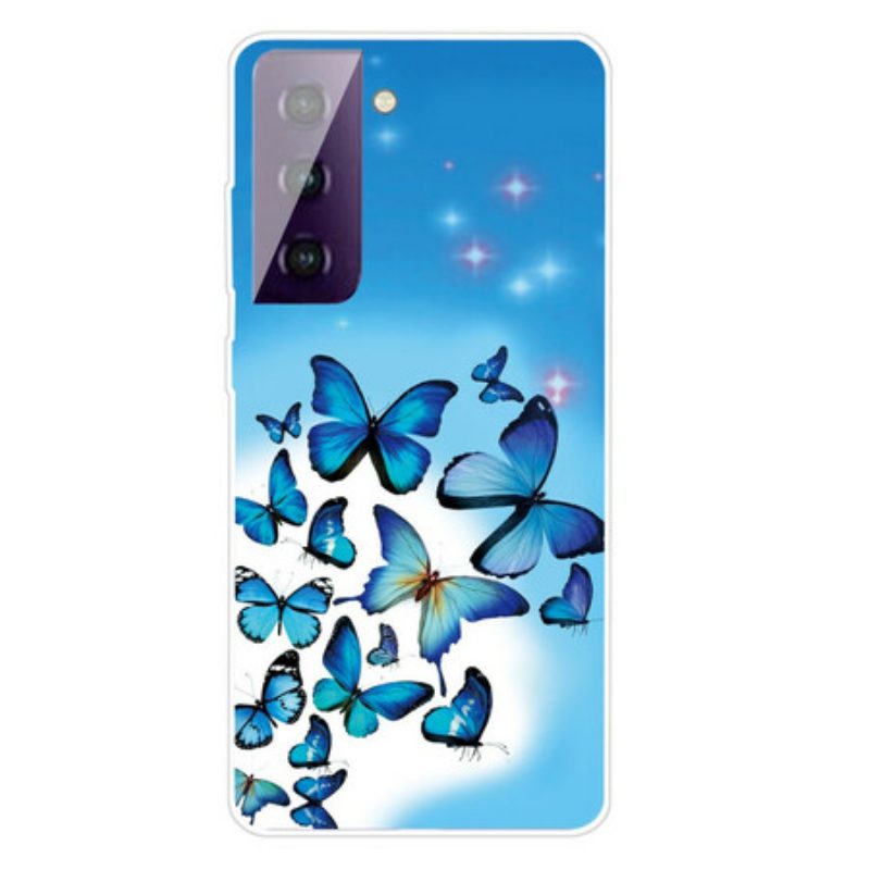 Hoesje voor Samsung Galaxy S21 FE Vlinders Vlinders