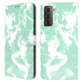 Leren Hoesje voor Samsung Galaxy S21 FE Abstract Patroon