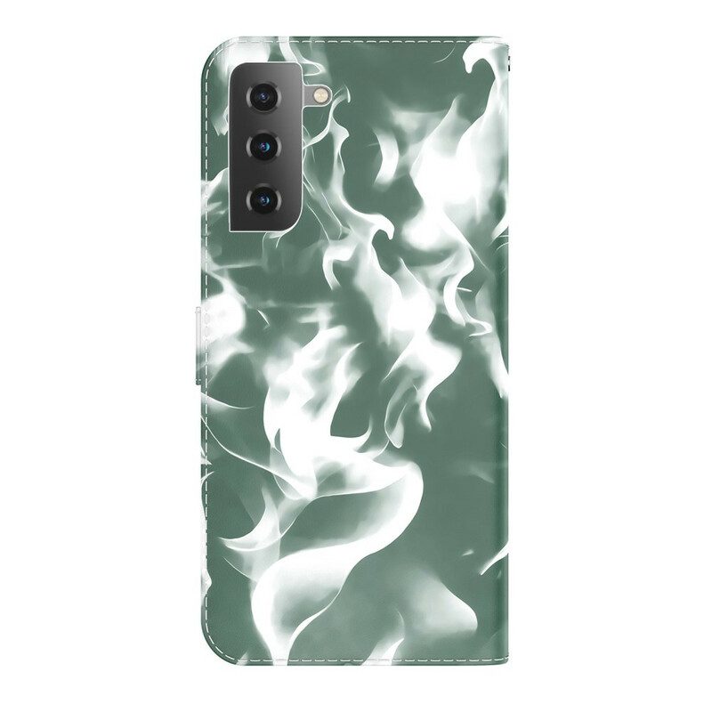 Leren Hoesje voor Samsung Galaxy S21 FE Abstract Patroon