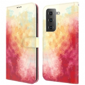 Leren Hoesje voor Samsung Galaxy S21 FE Abstractie