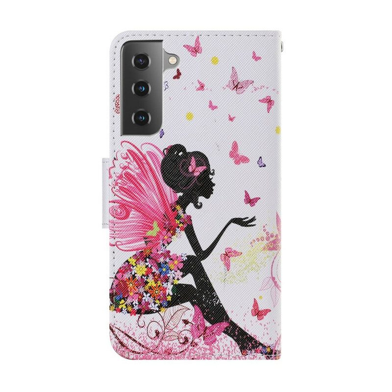 Leren Hoesje voor Samsung Galaxy S21 FE Magische Fee