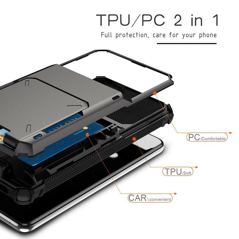 Telefoonhoesje voor Samsung Galaxy S21 FE Kaarthouder In Flip-stijl