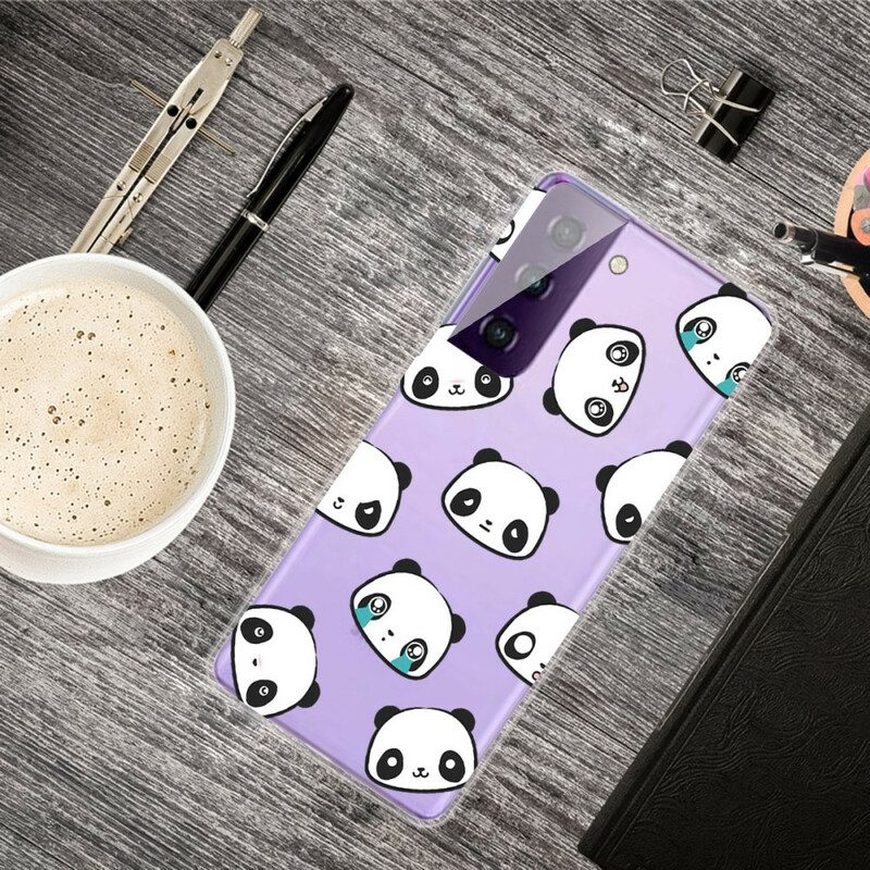 Telefoonhoesje voor Samsung Galaxy S21 FE Sentimentele Panda's