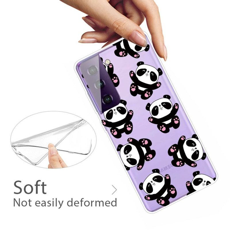 Telefoonhoesje voor Samsung Galaxy S21 FE Top Panda's Plezier