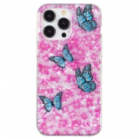 Hoesje voor iPhone 15 Pro Max Bloemen En Vlinders