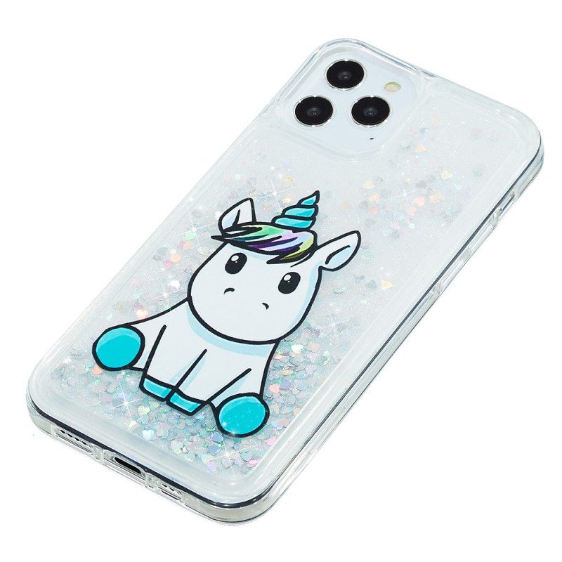 Hoesje voor iPhone 15 Pro Max Eenhoornglitter