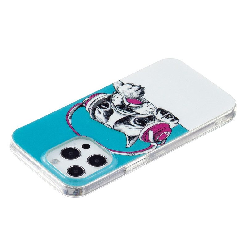 Hoesje voor iPhone 15 Pro Max Fluorescerende Hond