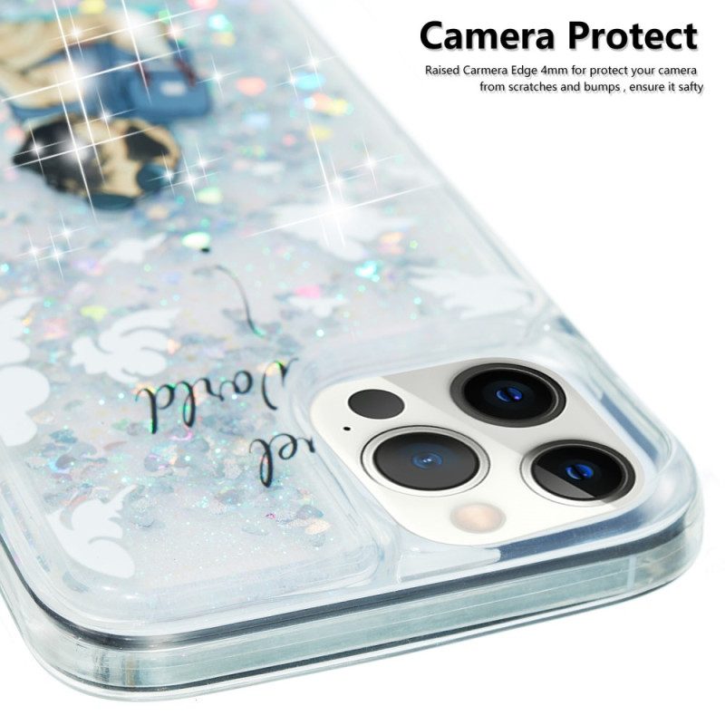 Hoesje voor iPhone 15 Pro Max Glitterhond