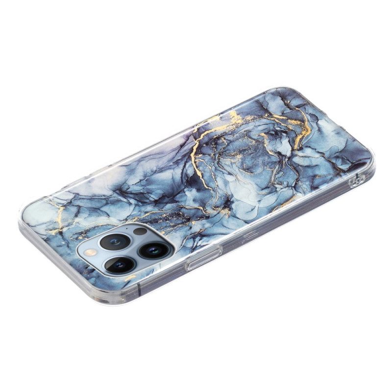 Hoesje voor iPhone 15 Pro Max Intens Marmer