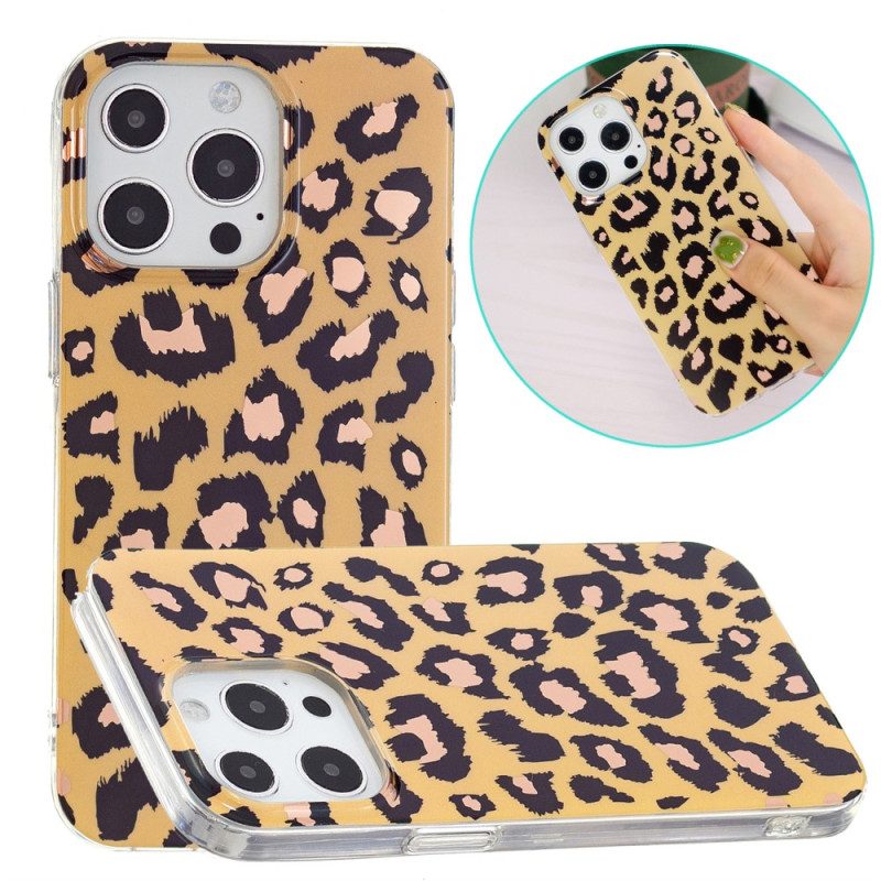 Hoesje voor iPhone 15 Pro Max Luipaardpatroon