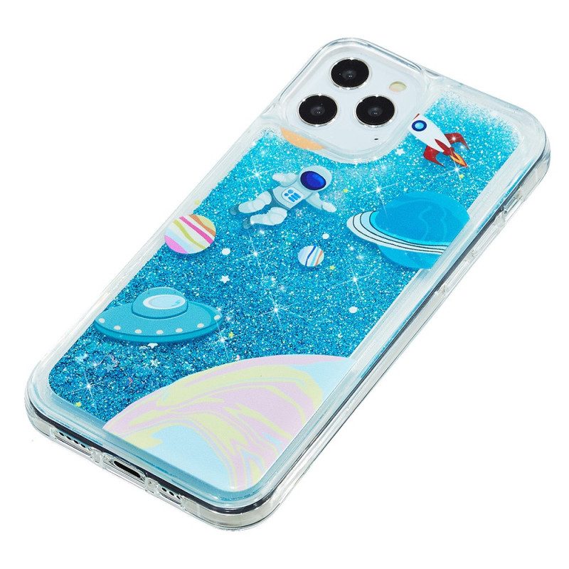 Hoesje voor iPhone 15 Pro Max Ruimteglitter