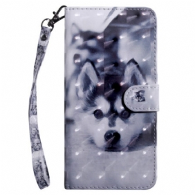 Leren Hoesje voor iPhone 15 Pro Max Met Ketting Riem Pup