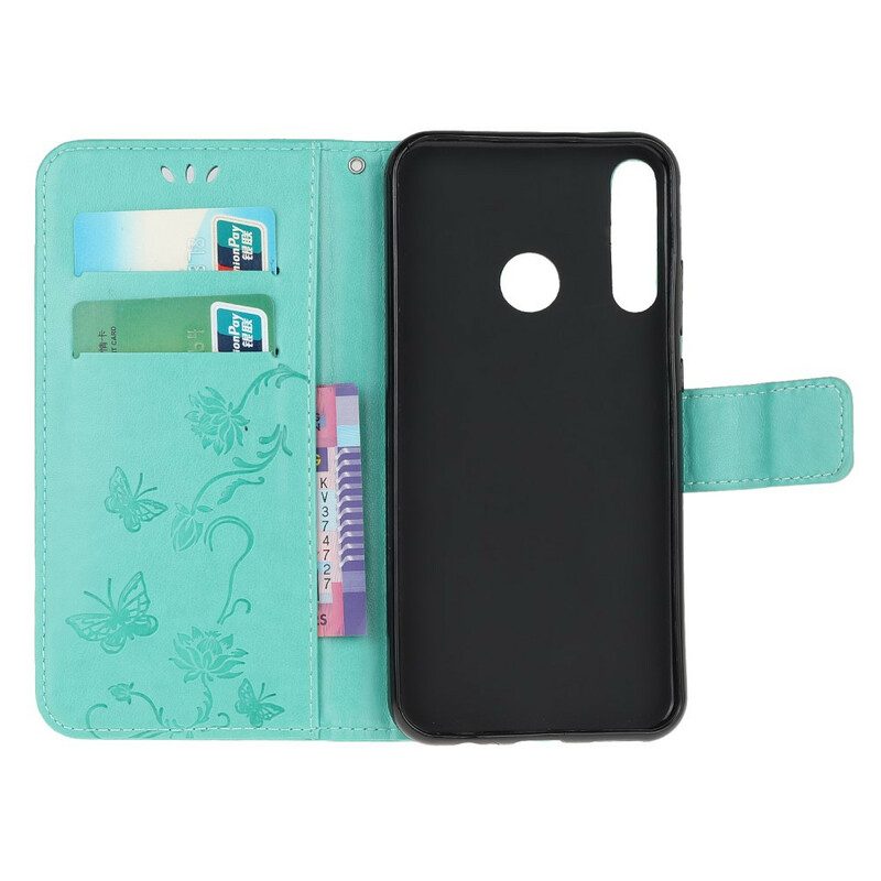 Flip Case voor Huawei Y7p Betoverde Vlinders