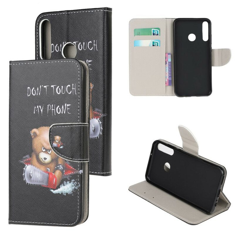 Flip Case voor Huawei Y7p Gevaarlijke Beer