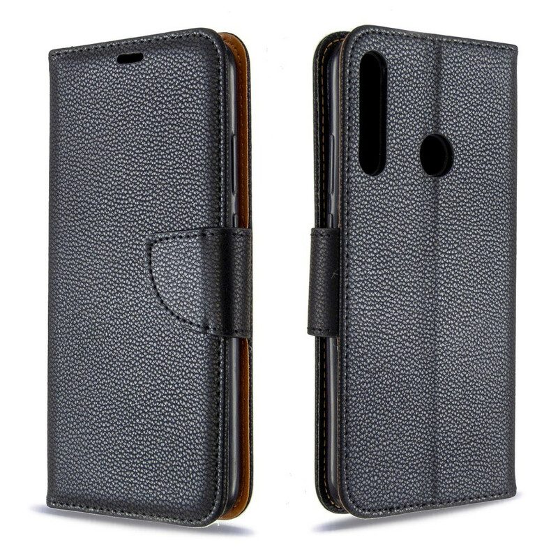 Folio-hoesje voor Huawei Y7p Flip Case Lychee Rabat Schuin