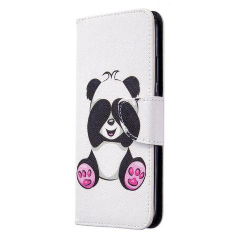 Folio-hoesje voor Huawei Y7p Panda-plezier