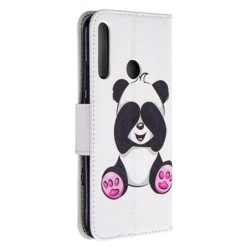 Folio-hoesje voor Huawei Y7p Panda-plezier