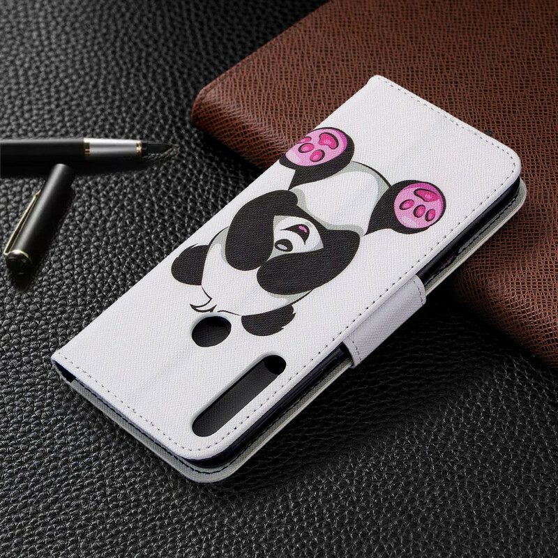 Folio-hoesje voor Huawei Y7p Panda-plezier