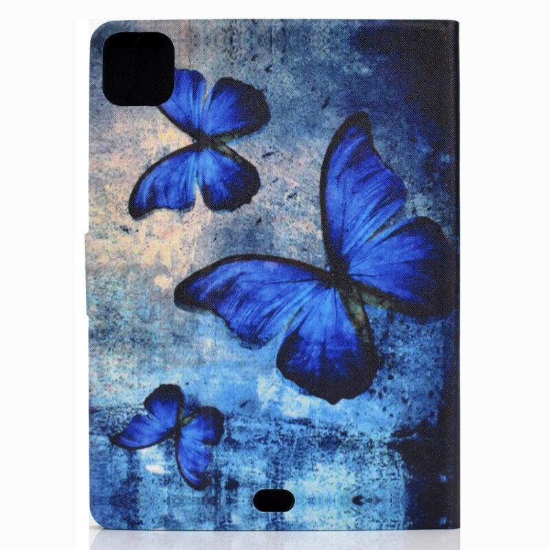 Flip Case voor iPad Pro 11" (2022) Blauwe Vlinders