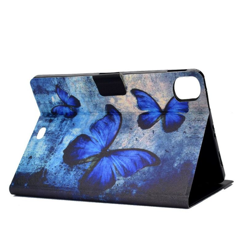 Flip Case voor iPad Pro 11" (2022) Blauwe Vlinders