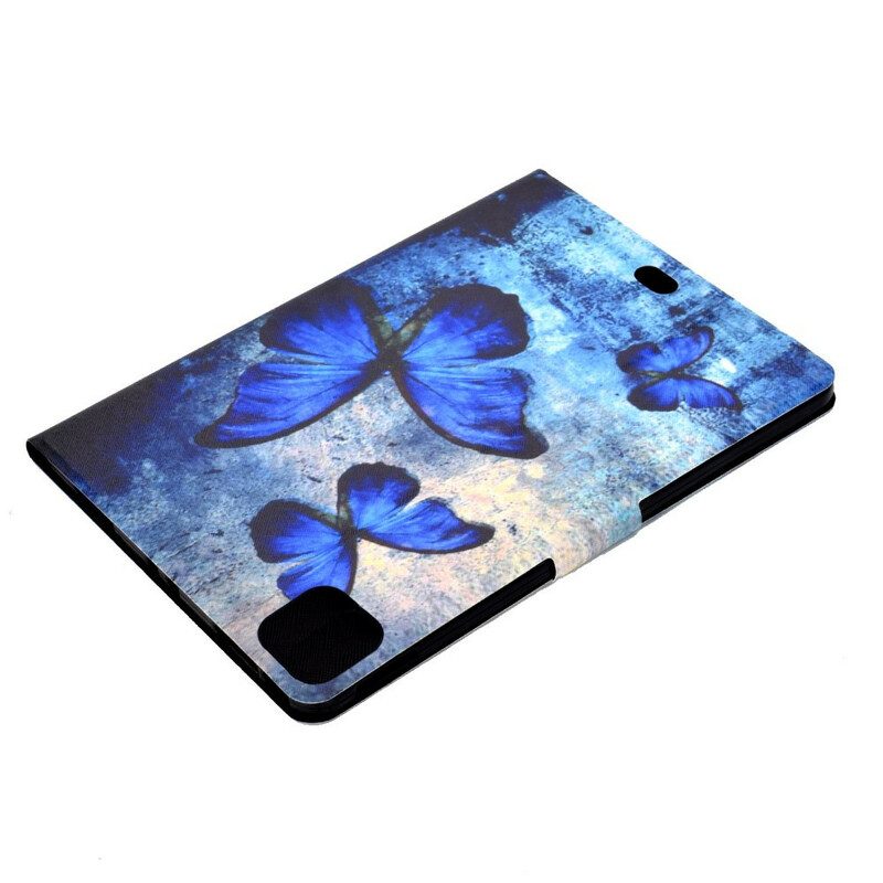 Flip Case voor iPad Pro 11" (2022) Blauwe Vlinders