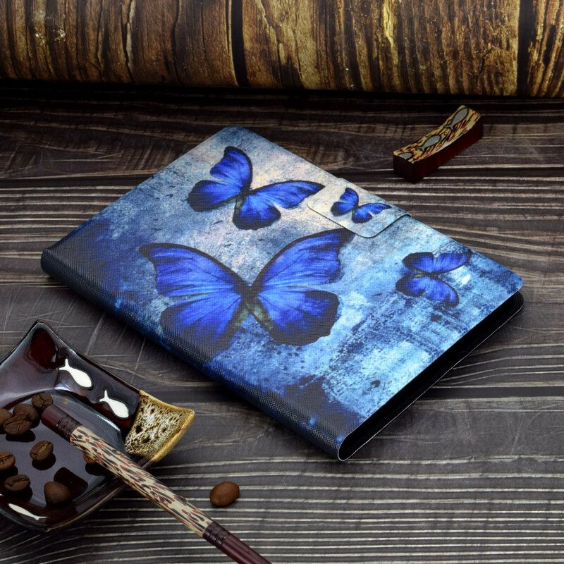 Flip Case voor iPad Pro 11" (2022) Blauwe Vlinders