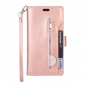 Folio-hoesje voor Samsung Galaxy A51 5G Portemonnee Met Lanyard