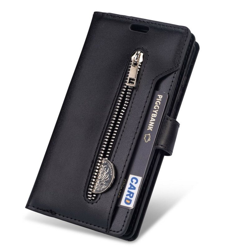 Folio-hoesje voor Samsung Galaxy A51 5G Portemonnee Met Lanyard