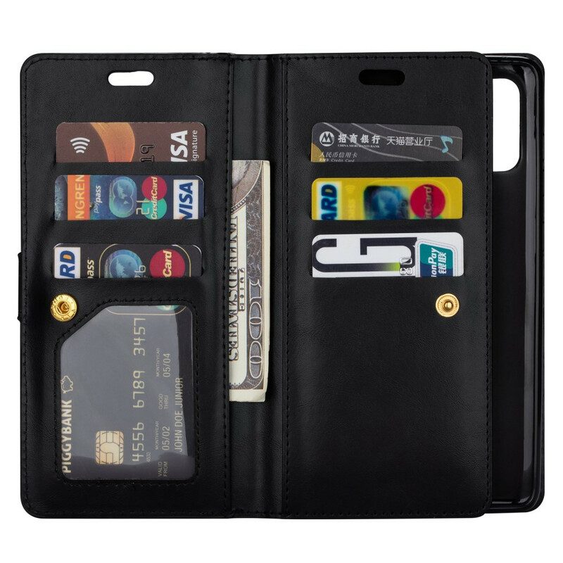 Folio-hoesje voor Samsung Galaxy A51 5G Portemonnee Met Lanyard