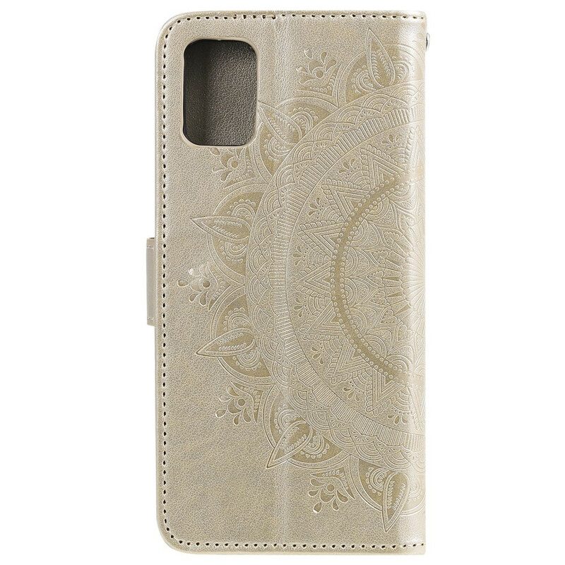 Folio-hoesje voor Samsung Galaxy A51 5G Zon Mandala