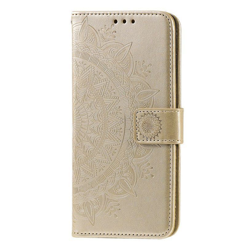 Folio-hoesje voor Samsung Galaxy A51 5G Zon Mandala