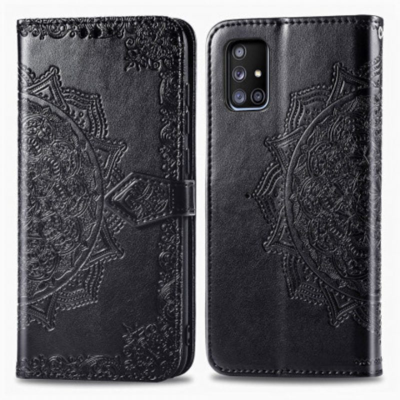 Leren Hoesje voor Samsung Galaxy A51 5G Mandala Middeleeuwen