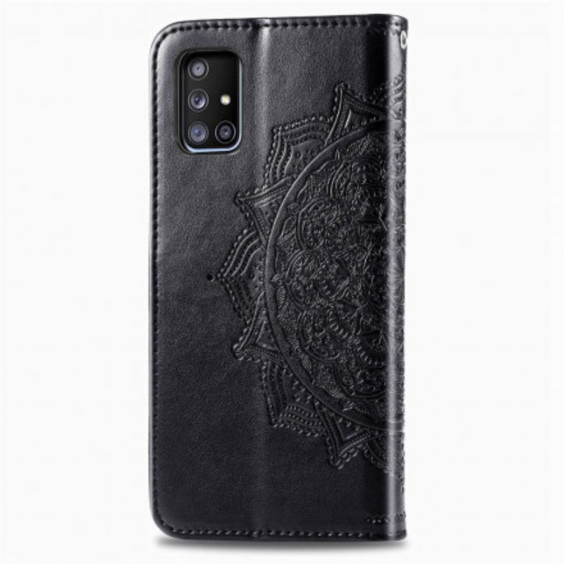 Leren Hoesje voor Samsung Galaxy A51 5G Mandala Middeleeuwen