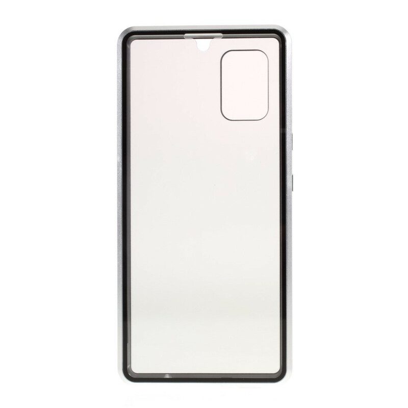 Telefoonhoesje voor Samsung Galaxy A51 5G Voor- En Achterkant Van Gehard Glas En Metaal