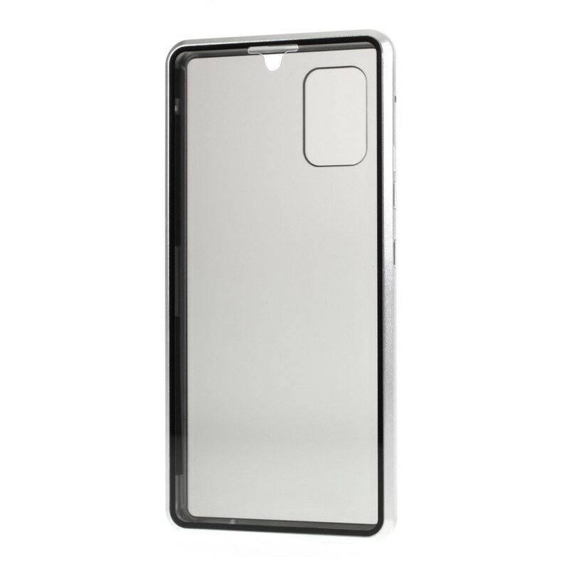 Telefoonhoesje voor Samsung Galaxy A51 5G Voor- En Achterkant Van Gehard Glas En Metaal