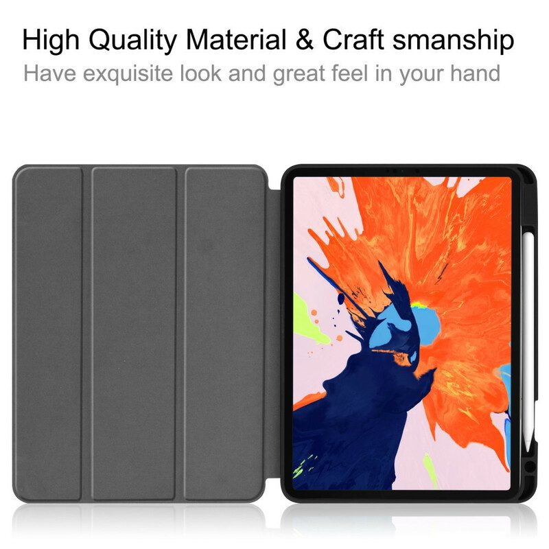 Bescherming Hoesje voor iPad Pro 12.9" (2020) Jeanstextuur