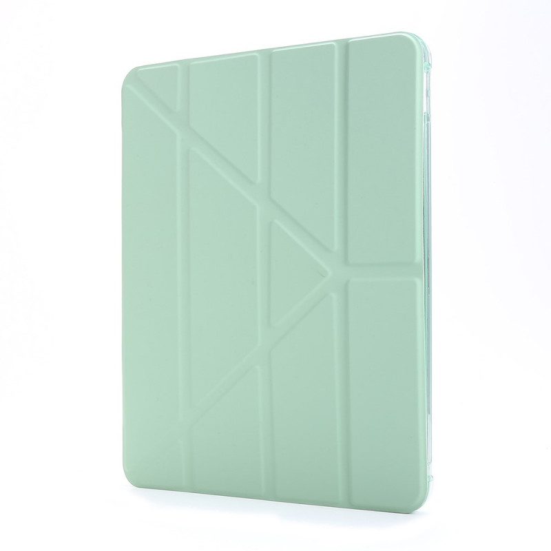 Bescherming Hoesje voor iPad Pro 12.9" (2020) Opvouwbare Hoes Met Leereffect