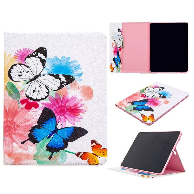 Folio-hoesje voor iPad Pro 12.9" (2020) Vlinders Gedrukt Patroon