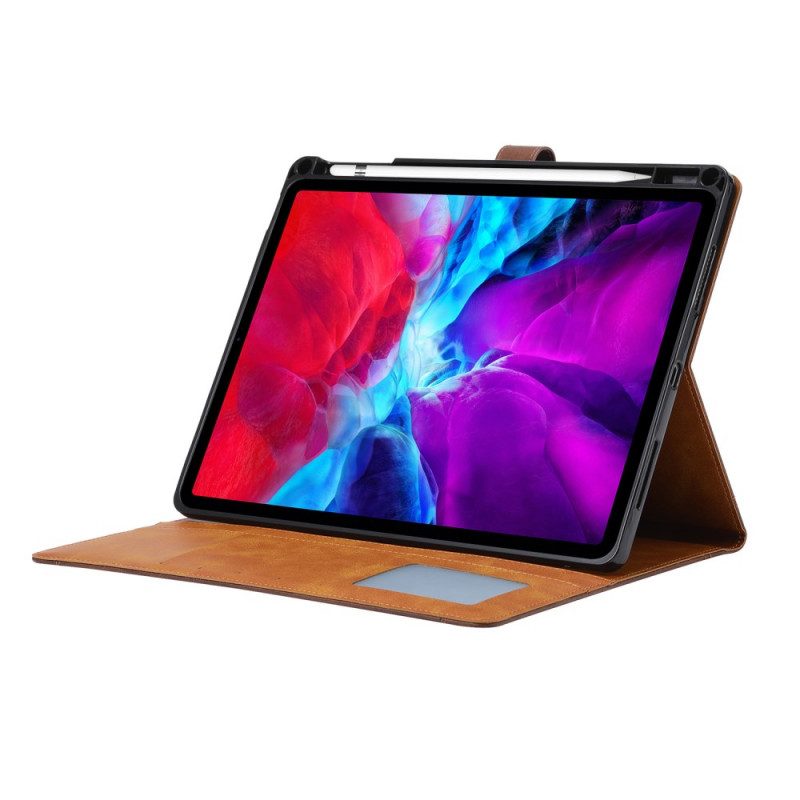 Folio-hoesje voor iPad Pro 12.9" (2020) Zakelijke Stijl Met Riem