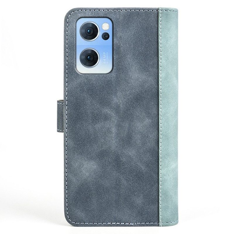 Folio-hoesje voor Oppo Reno 7 Grafisch Patroon