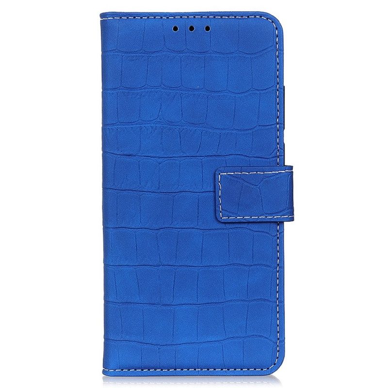 Folio-hoesje voor Oppo Reno 7 Krokodillenhuidstijl