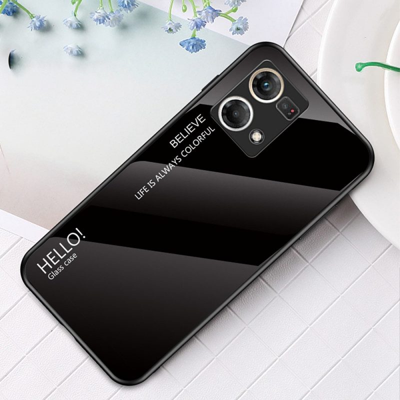 Hoesje voor Oppo Reno 7 Gehard Glas Hallo