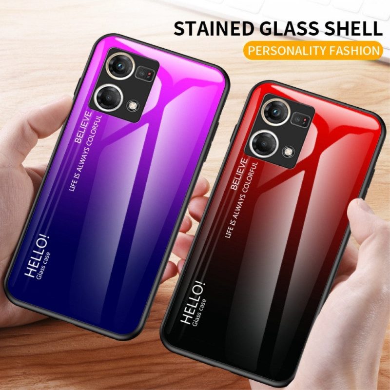 Hoesje voor Oppo Reno 7 Gehard Glas Hallo