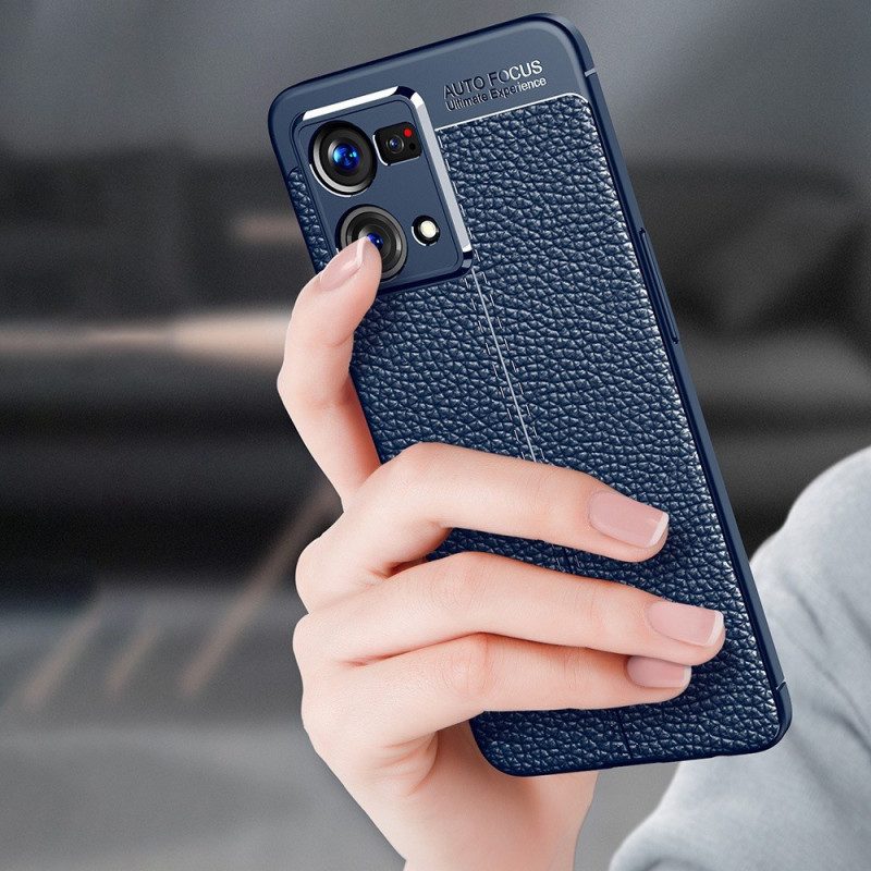 Hoesje voor Oppo Reno 7 Litchi-leereffect