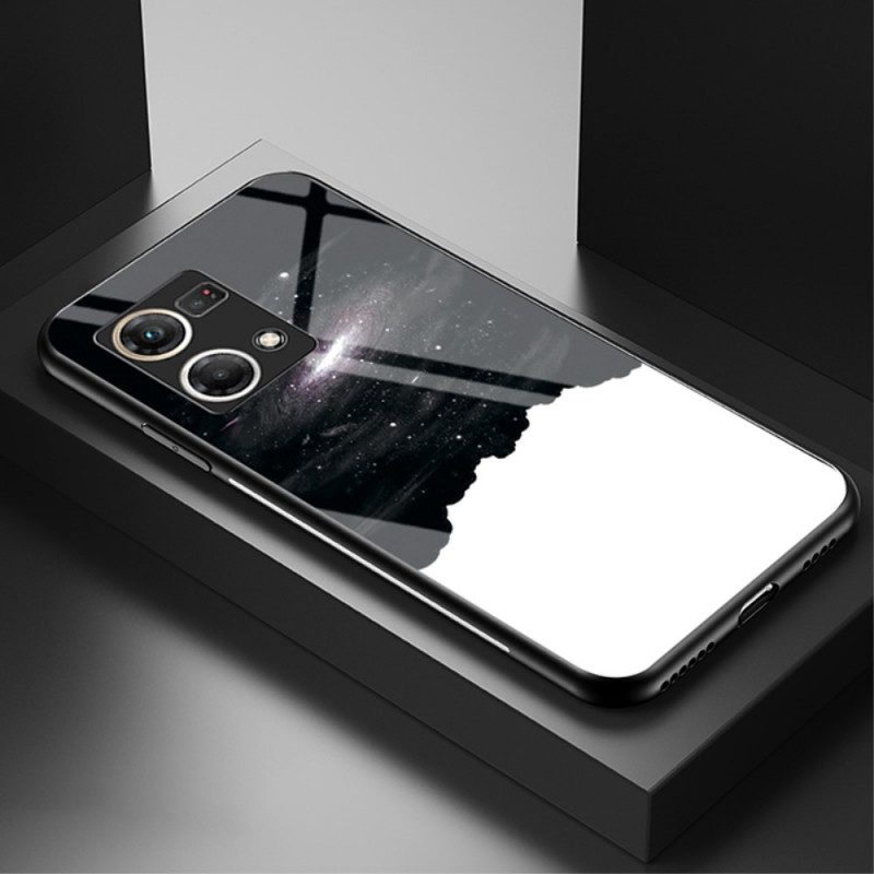 Hoesje voor Oppo Reno 7 Patroon Van Gehard Glas