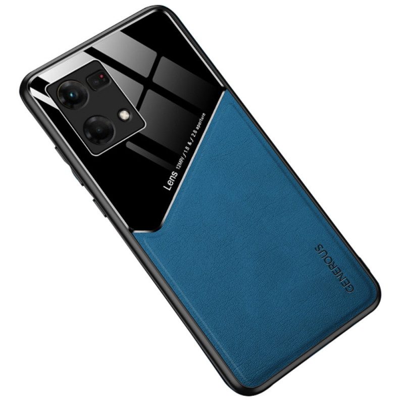 Telefoonhoesje voor Oppo Reno 7 Premium Kunstleer