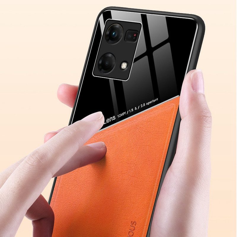 Telefoonhoesje voor Oppo Reno 7 Premium Kunstleer