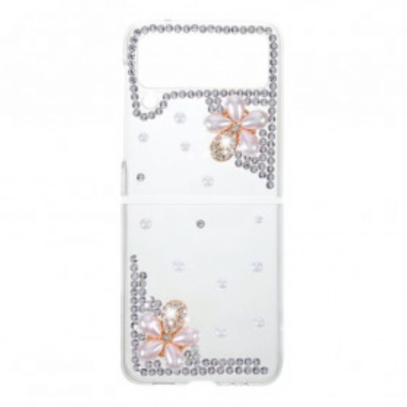 Hoesje voor Samsung Galaxy Z Flip 3 5G Folio-hoesje Edelstenen