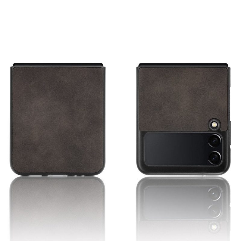 Hoesje voor Samsung Galaxy Z Flip 3 5G Folio-hoesje Zacht Leereffect